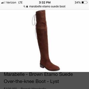 Etamo Over the knee suede boots